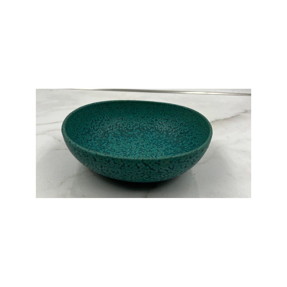 Anthropologie Zoysia Bowl Teal Speckled Stoneware Cereal Portugal 6.25 inch